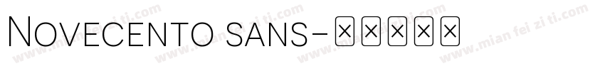 Novecento sans字体转换